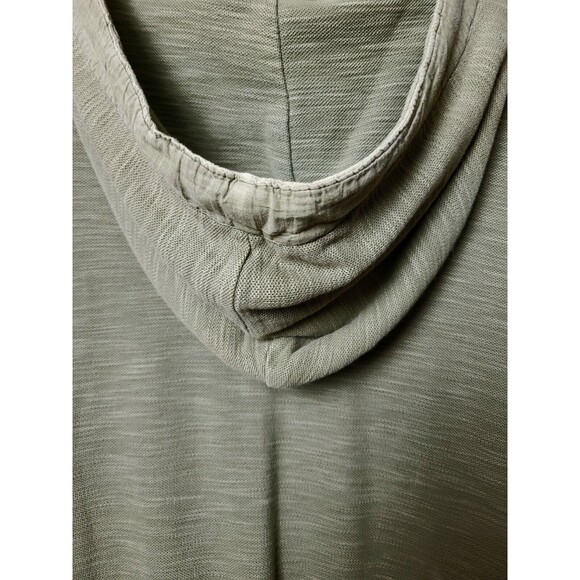 Fossil Y2K Mens Knit Hoodie Henley w Pockets Surfer Boarder Green Size L HTF VGC - Picture 9 of 16